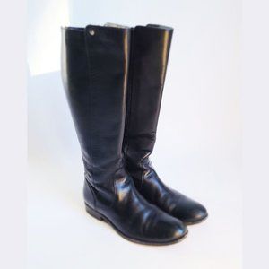 Frye Black Leather Riding Boots 8M